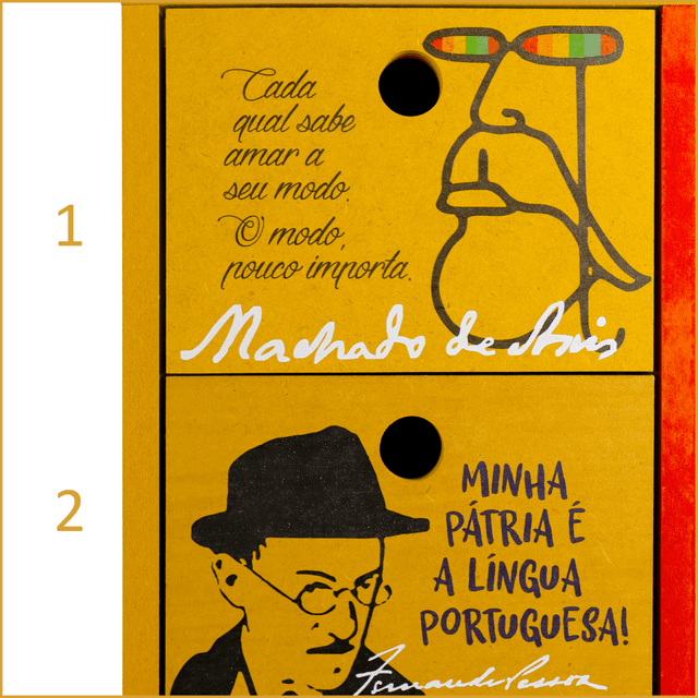 Gaveteiro Escritores 3 Gavetas