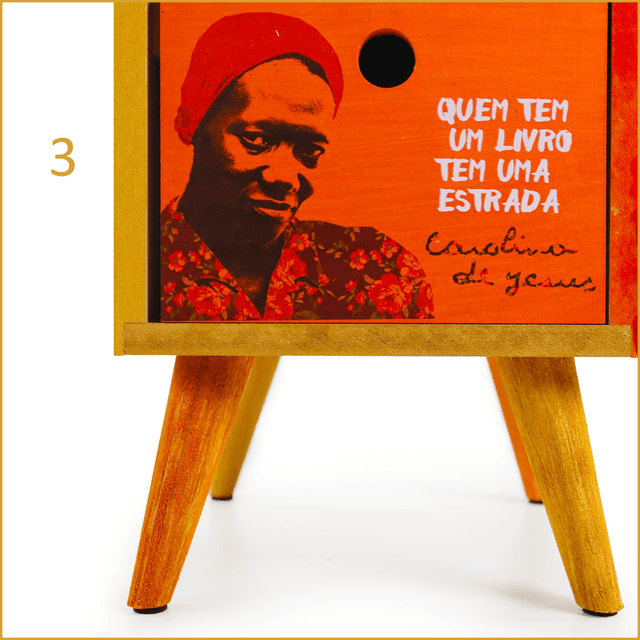 Gaveteiro Escritores 3 Gavetas