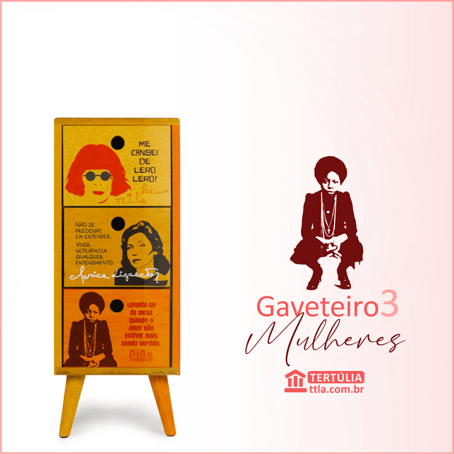 Gaveteiro Mulheres - 3 Gavetas