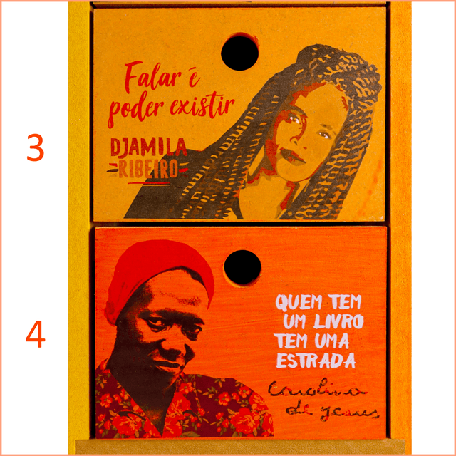 Gaveteiro Escritores 5 gavetas