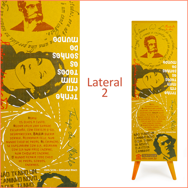 Gaveteiro Escritores 5 gavetas