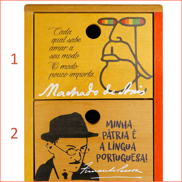 Gaveteiro Escritores 5 gavetas