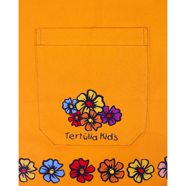 AVENTAL INFANTIL - Frida Kahlo - Amarelo