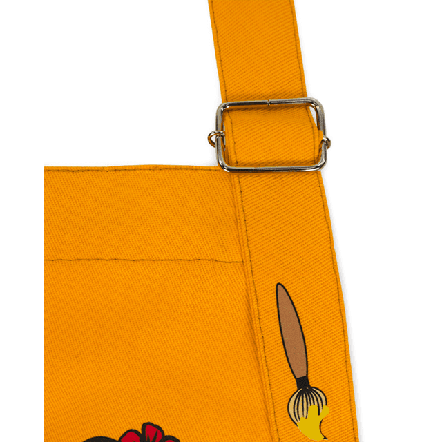 AVENTAL INFANTIL - Frida Kahlo - Amarelo