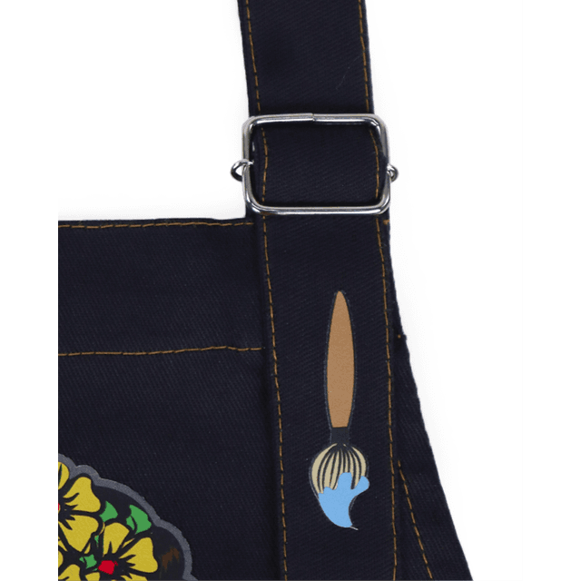 AVENTAL INFANTIL - Frida Kahlo - Preto