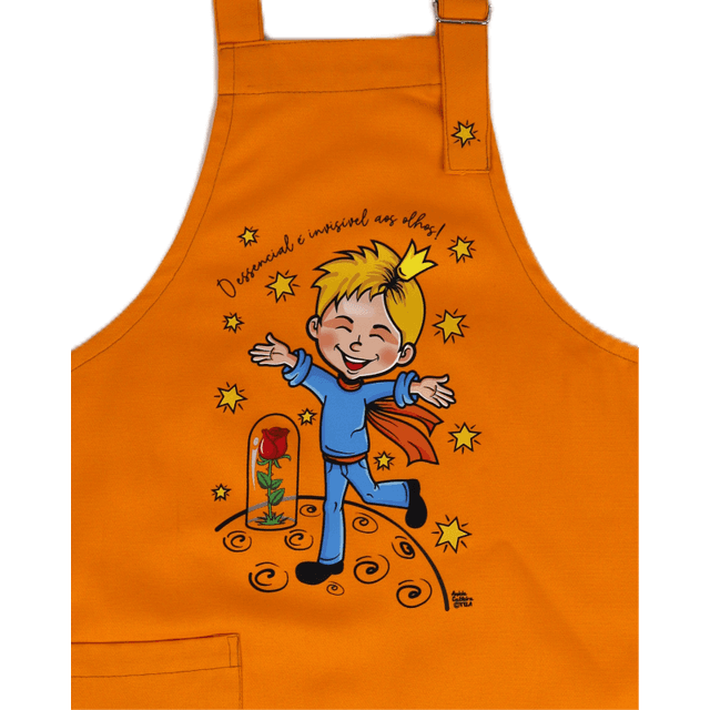 AVENTAL INFANTIL - Pequeno Príncipe - Amarelo