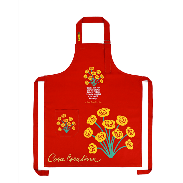 AVENTAL CORA CORALINA RECRIA - Vermelho