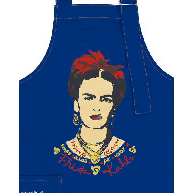 AVENTAL FRIDA KAHLO - Azul