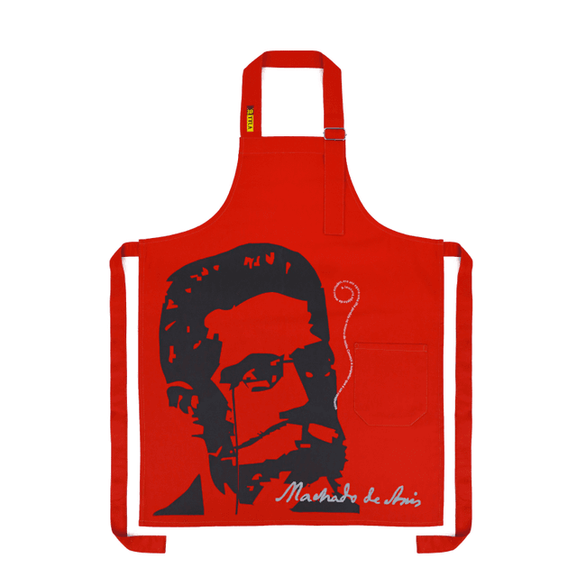 AVENTAL MACHADO DE ASSIS - Vermelho