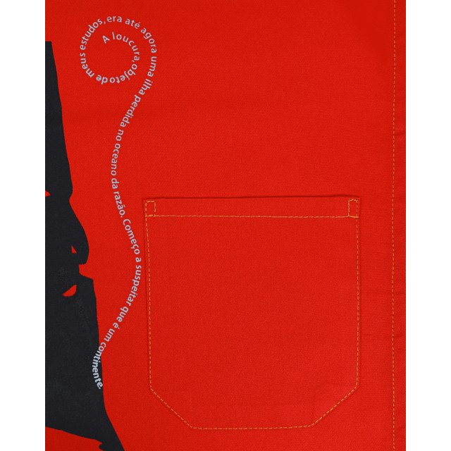 AVENTAL MACHADO DE ASSIS - Vermelho