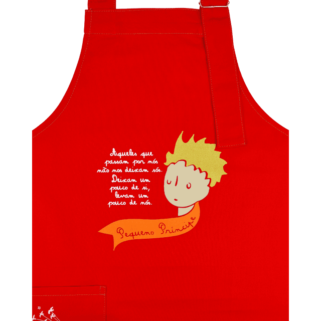 AVENTAL PEQUENO PRÍNCIPE - Vermelho