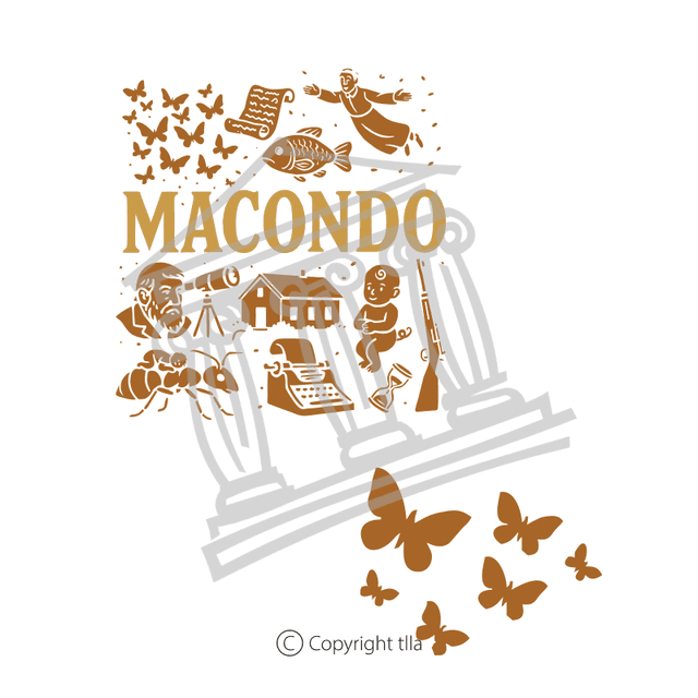 Camiseta Macondo - branca 