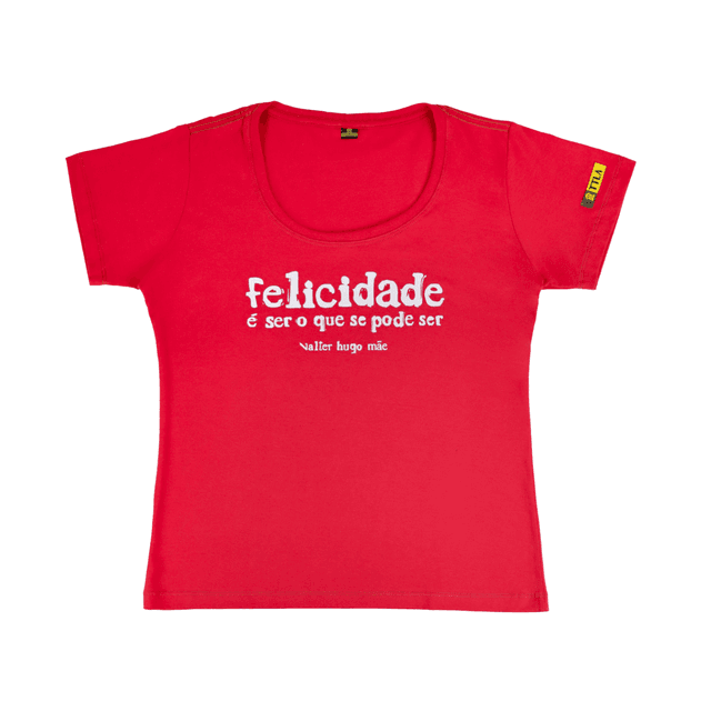 Babylook Valter Hugo Mãe Felicidade - Vermelha