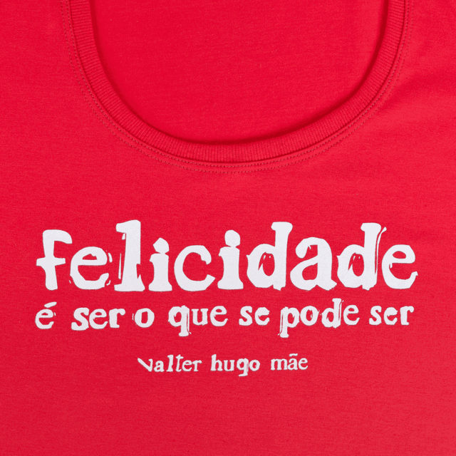 Babylook Valter Hugo Mãe Felicidade - Vermelha
