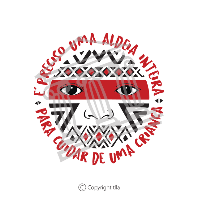 Camiseta Aldeia - branca