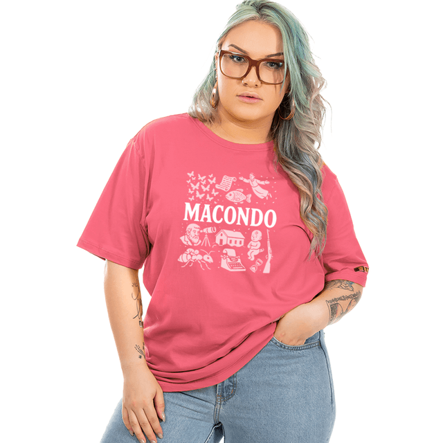 Camiseta Macondo - goiaba