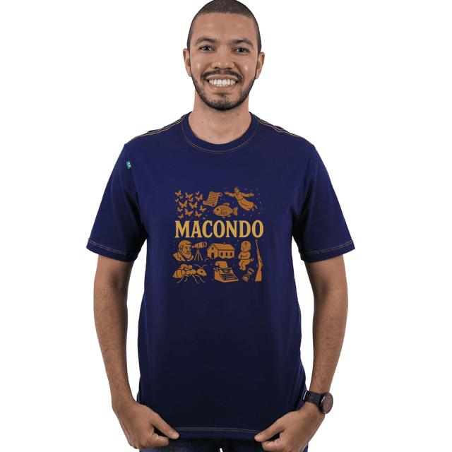 Camiseta Macondo - marinho