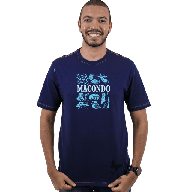 Camiseta Macondo - marinho
