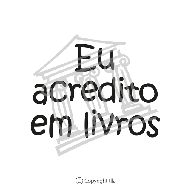 Moletom Eu Acredito Em Livros - Preto