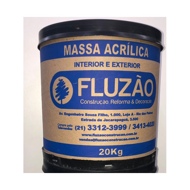 MASSA ACRÍLICA FLUZÃO BRANCA 20kg
