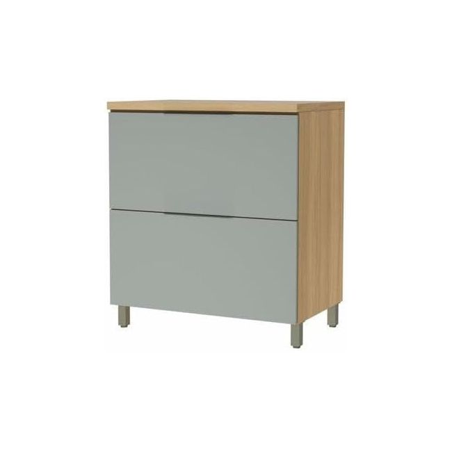 BALCÃO MARQUESA COM 1 PORTA BASCULANTE E 1 GAVETA NATURE VERDE NESHER 