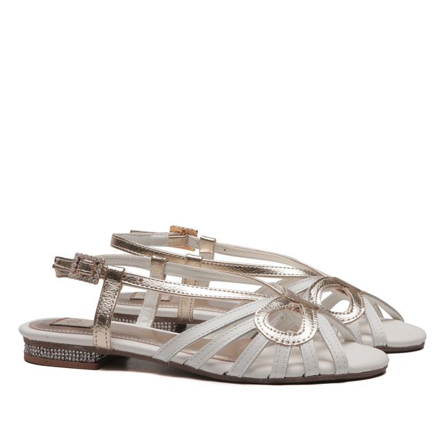 Sandália Laço Baby Branco Infantil Gats