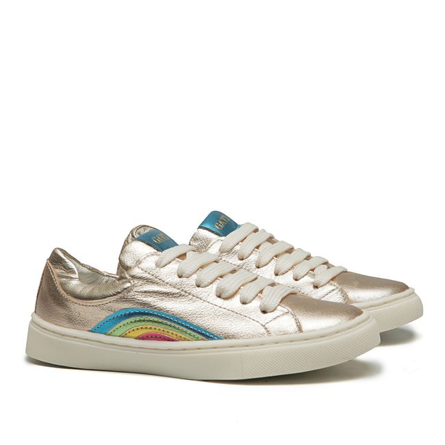 Tênis Arco-Iris Fly Metal Ouro Light Infantil Gats