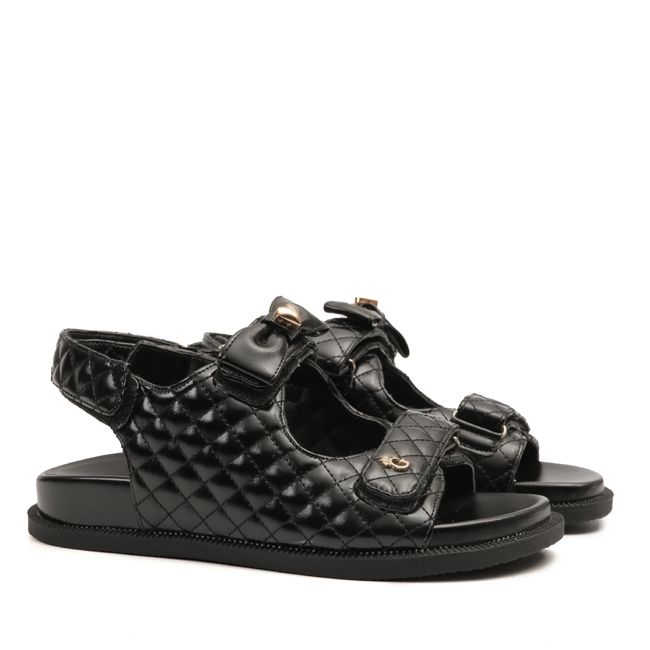 Sandália Papete Elegance Preto Feminina Gats