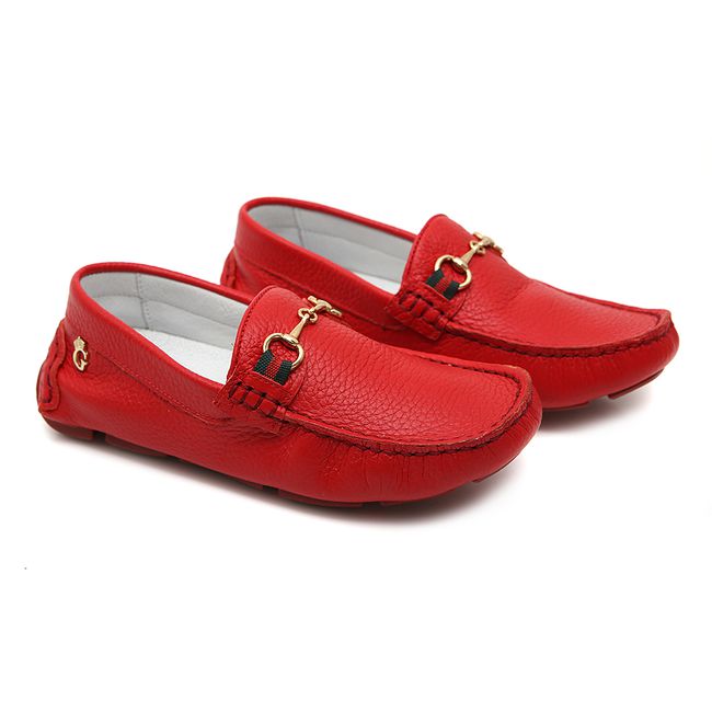 Mocassim Masculino Vermelho Infantil Gats