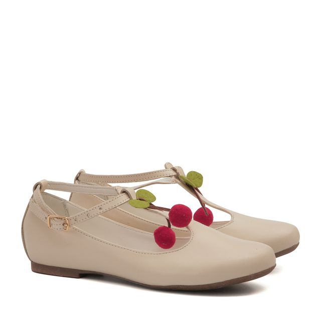 Sapato Veneto Ivory Cereja Infantil Gats