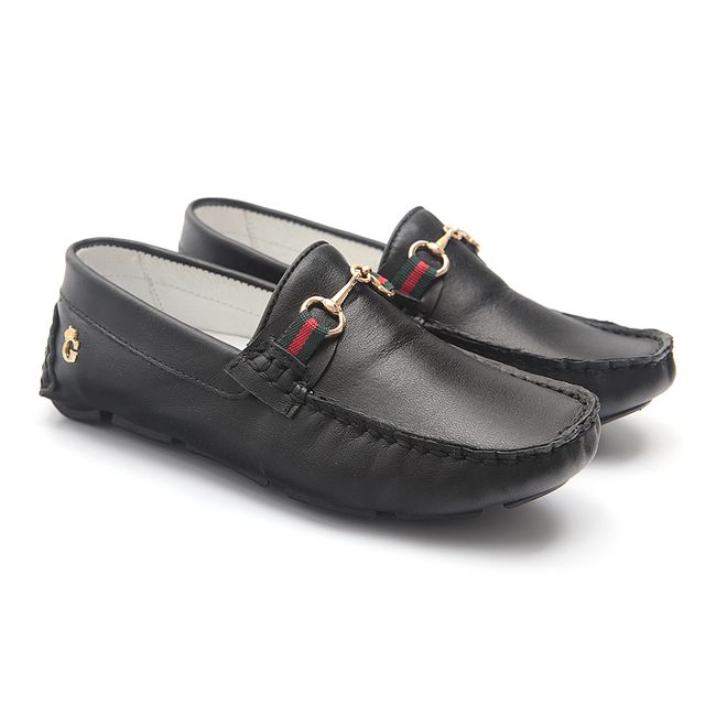 Mocassim Masculino Preto Infantil Gats 