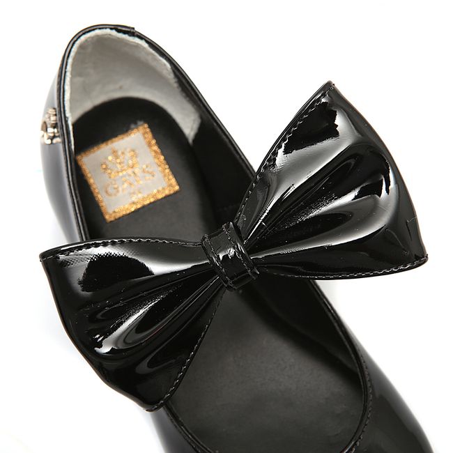 Sapato boneca top verniz preto infantil