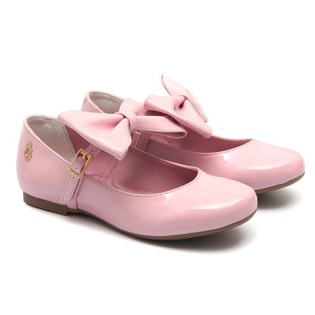 Sapato Boneca Laço Rosa Infantil Gats Outlet