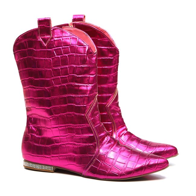 Bota New Western Pink Gats Outlet