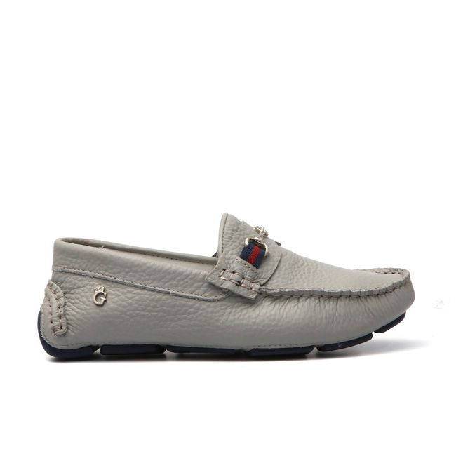 Mocassim infantil cinza top
