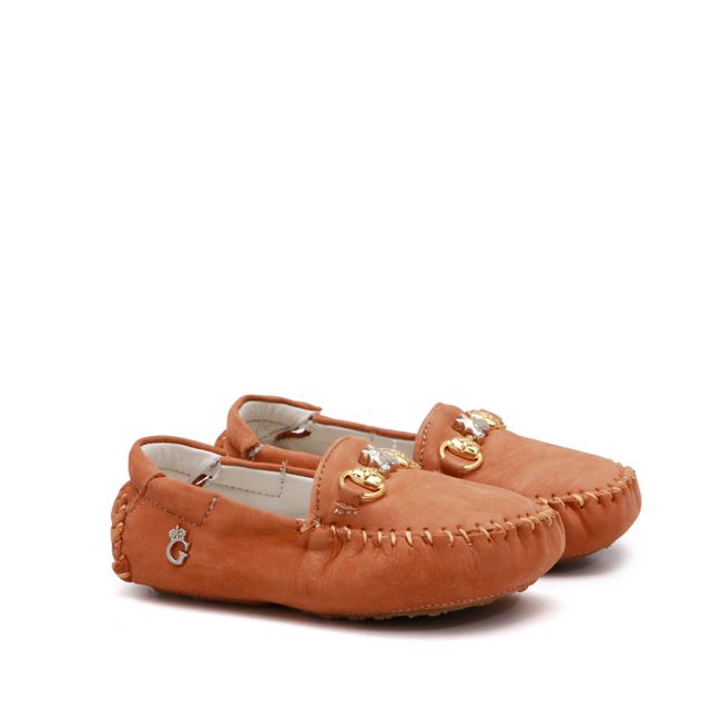 Mocassim Feminino Infantil Nobuck Rusty Gats