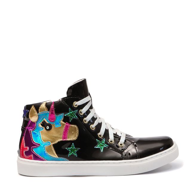 Tenis cano alto shop unicornio