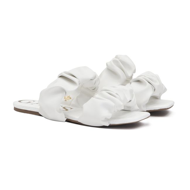 Sandália Flatform Elástico Branco Infantil Gats - 8003