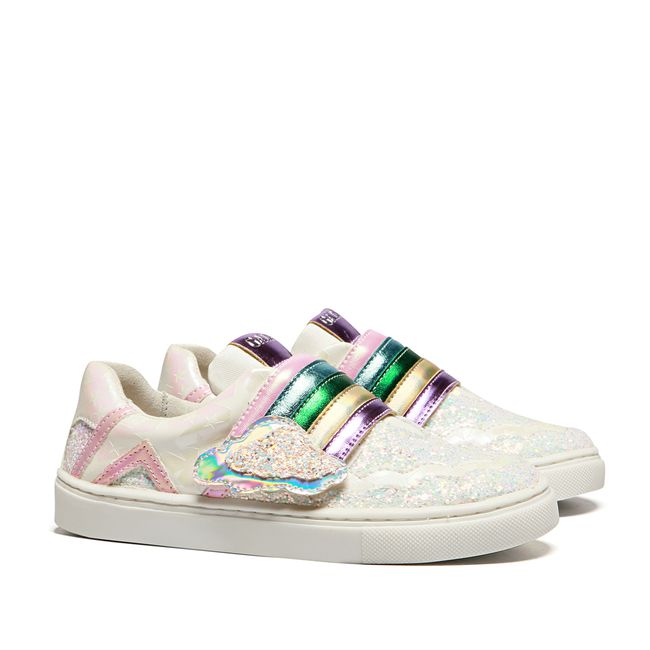 Tênis Cloud Nine V2 Arco-Íris Galactica Star Branco Infantil Gats
