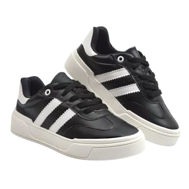 Tênis Infantil Ortofino Masculino Preto Teens - Re... - LEPETI 