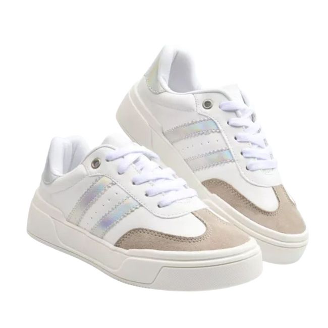 Tênis Infantil Ortofino Feminino Branco Teens - Re... - LEPETI 