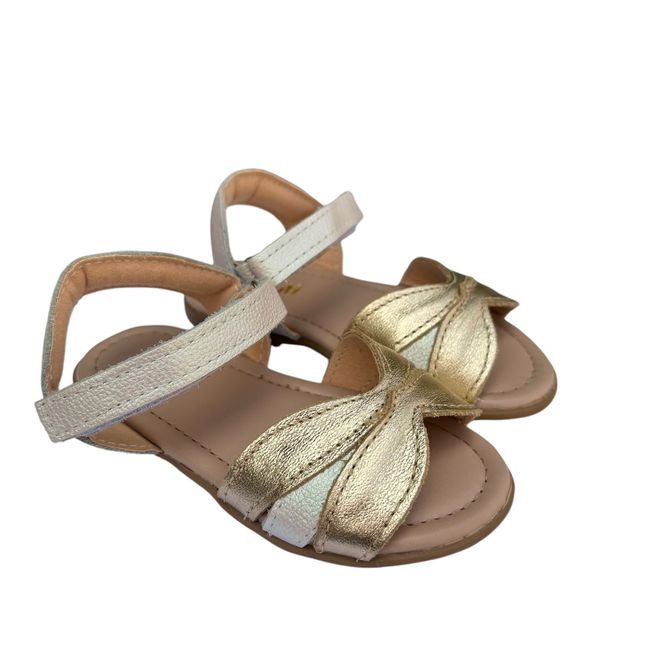  Sandália Infantil Lepeti Feminina Couro Flor Pero... - LEPETI 