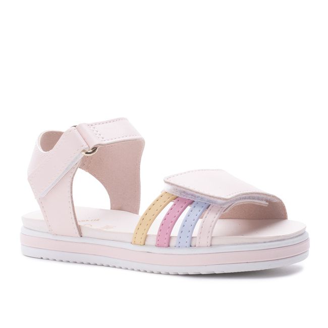 Sandália Infantil Mini Sua Cia Feminina Napa Rosa ... - LEPETI 