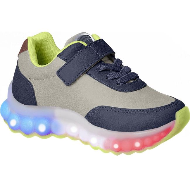 Tênis Infantil Xuá Xuá Masculino Marinho Led - Re... - LEPETI 