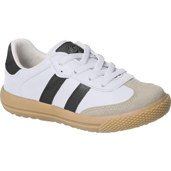 Tênis Xuá Xuá Masculino Branco e Preto - Ref177 - LEPETI 