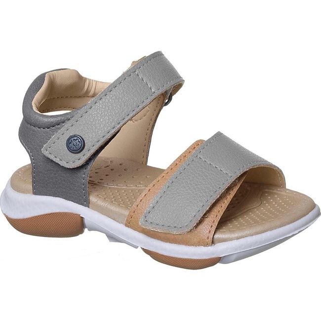 Sandália Infantil Xuá Xuá Masculina Cinza Caramelo... - LEPETI 
