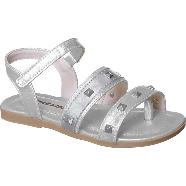 Sandália Infantil Xuá Xuá Feminina Prata Spike - R... - LEPETI 