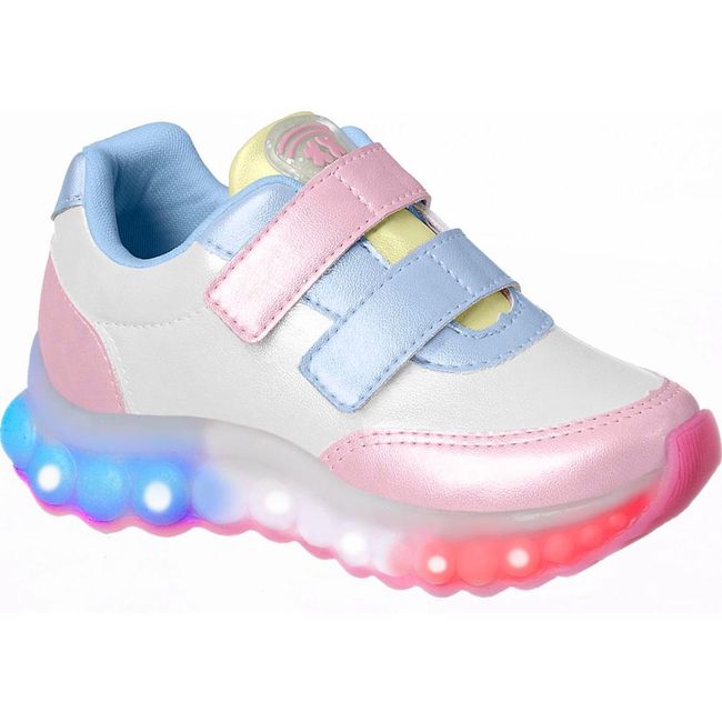Tênis Infantil Xuá Xuá Feminino Branco Led - Ref2... - LEPETI 