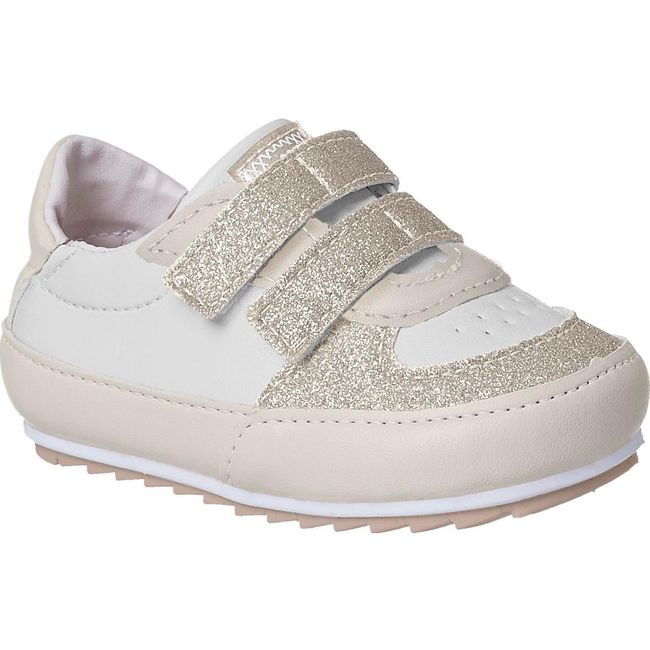 Tênis Infantil Xuá Xuá Feminina Off White Glitter ... - LEPETI 