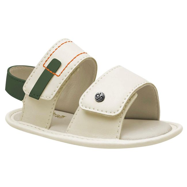 Sandália Infantil Ortofino Masculino Off White - R... - LEPETI 